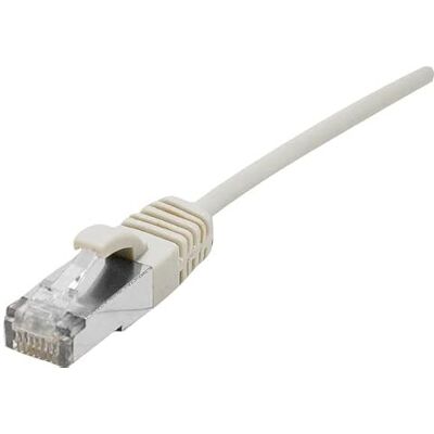 Dexlan Patchkabel Cat 6A, S/FTP (PiMF), ultradun, halogeenvrij, met raambescherming, grijs, 0,3 m (858700) merk Dexlan Patchkabel Cat 6A, S/FTP (PiMF), ultradun, halogeenvrij, met raambescherming, grijs, 0,3 m (858700) merk