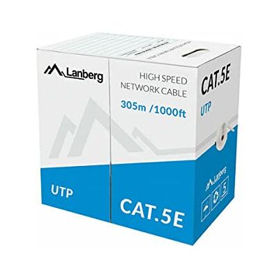 Lanberg Cat.5e UTP 305M effen groen CCA Lanberg Cat.5e UTP 305M effen groen CCA