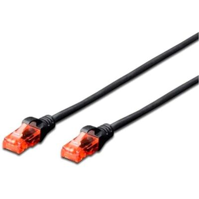 Ewent Cat.6 U/UTP Ethernet-patchkabel tot 1 GB AWG 26/7 met twee RJ45-stekkers, ideaal voor glasvezeloverdracht via gigabit/LAN-netwerken, 5 m, zwart Ewent Cat.6 U/UTP Ethernet-patchkabel tot 1 GB AWG 26/7 met twee RJ45-stekkers, ideaal voor glasvezeloverdracht via gigabit/LAN-netwerken, 5 m, zwart