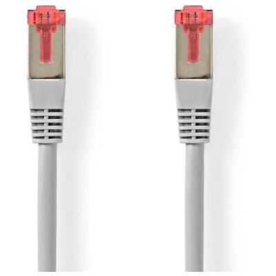NEDIS Cat 6 kabel RJ45-stekker (8P8C) RJ45-stekker (8P8C) S/FTP 5 m rond pvc grijs haak om op te hangen NEDIS Cat 6 kabel RJ45-stekker (8P8C) RJ45-stekker (8P8C) S/FTP 5 m rond pvc grijs haak om op te hangen