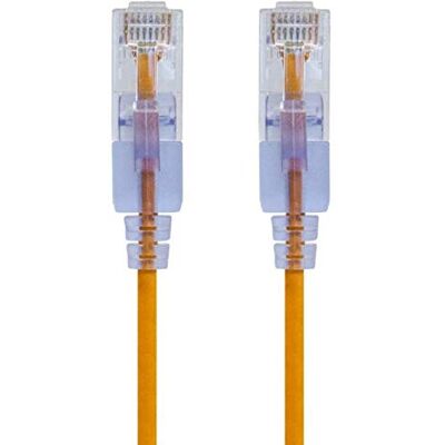 Monoprice 10 stuks Cat6A patchkabel geel 0,3 m UTP 30 AWG 10 G zuiver koper naakt koper RJ45 serie SlimRun Monoprice 10 stuks Cat6A patchkabel geel 0,3 m UTP 30 AWG 10 G zuiver koper naakt koper RJ45 serie SlimRun