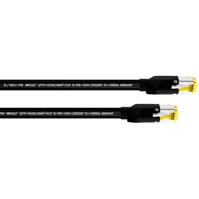 Cordial 5 m Cat7A RJ45 netwerkkabel, HIROSE stekker ECL CSE5HH7A-PUR Cordial 5 m Cat7A RJ45 netwerkkabel, HIROSE stekker ECL CSE5HH7A-PUR
