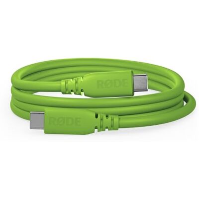 RØDE SuperSpeed SC27 USB-C naar USB-C kabel voor snelle gegevensoverdracht tot 5 Gbps en 60 W voeding (2 m, groen) RØDE SuperSpeed SC27 USB-C naar USB-C kabel voor snelle gegevensoverdracht tot 5 Gbps en 60 W voeding (2 m, groen)