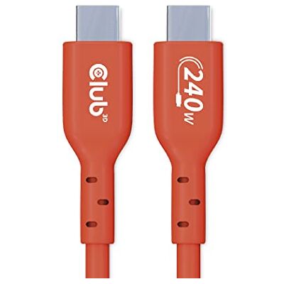 Club 3D CAC-1511 USB2 2-weg USB-IF type C gecertificeerde kabel 480MB PD 240W (48V/5A) EPR St./St. 1m Club 3D CAC-1511 USB2 2-weg USB-IF type C gecertificeerde kabel 480MB PD 240W (48V/5A) EPR St./St. 1m