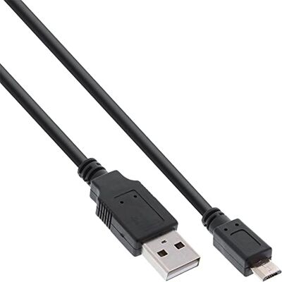 InLine ® Micro USB 2.0 kabel, snellader USB-A stekker naar Micro-B stekker, zwart, 1,8 m InLine ® Micro USB 2.0 kabel, snellader USB-A stekker naar Micro-B stekker, zwart, 1,8 m