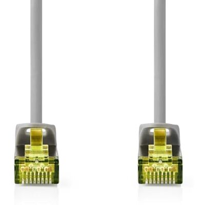 NEDIS Netwerkkabel categorie 8.1 S/FTP RJ45-stekker RJ45-10m rond LSZH grijs etiket NEDIS Netwerkkabel categorie 8.1 S/FTP RJ45-stekker RJ45-10m rond LSZH grijs etiket