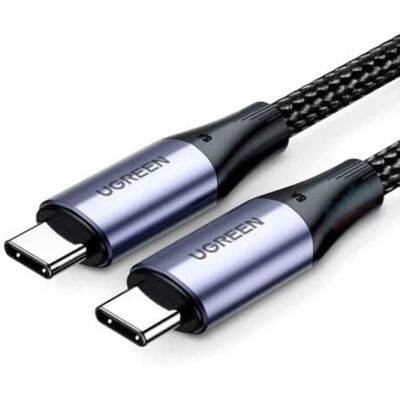 UGREEN US355 USB-C naar USB-C 3.1 Gen.2, PD, 5A, 100W, 4K, 10Gbps, 1m (zwart) UGREEN US355 USB-C naar USB-C 3.1 Gen.2, PD, 5A, 100W, 4K, 10Gbps, 1m (zwart)