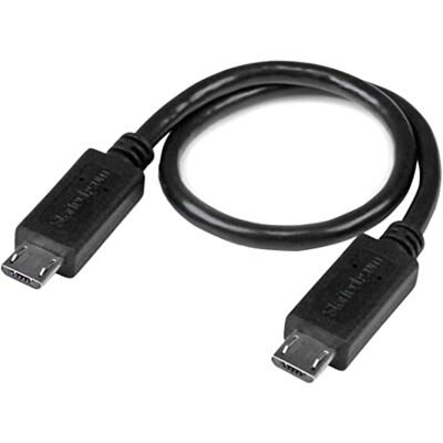 StarTech .com 20 cm USB OTG Micro USB naar Micro USB kabel On-The-Go USB Adapter M/M Zwart (UUUSBOTG8IN) StarTech .com 20 cm USB OTG Micro USB naar Micro USB kabel On-The-Go USB Adapter M/M Zwart (UUUSBOTG8IN)