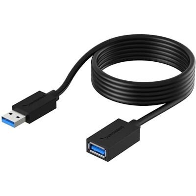 SABRENT USB-kabel 3.0, 1,8 m, A-stekker, 5 Gbit/s, supersnel, voor sleutels, toetsenbord, printer, scanner, PS4/5, hub, externe harde schijf SABRENT USB-kabel 3.0, 1,8 m, A-stekker, 5 Gbit/s, supersnel, voor sleutels, toetsenbord, printer, scanner, PS4/5, hub, externe harde schijf