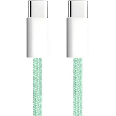 APM USB C naar USB C PD-kabel, snel opladen, 60 W, gevlochten nylon, groen, USB type C, kabel voor iPhone 16 Pro Max 15 Galaxy S24 Ultra S23 A55 A35 iPad Pro Air MacBook Steam Deck (1 m), 600415 APM USB C naar USB C PD-kabel, snel opladen, 60 W, gevlochten nylon, groen, USB type C, kabel voor iPhone 16 Pro Max 15 Galaxy S24 Ultra S23 A55 A35 iPad Pro Air MacBook Steam Deck (1 m), 600415