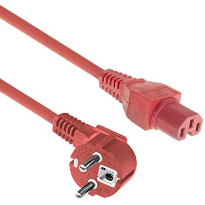 ACT AK5314 netsnoer CEE7/7 naar C15-1 m netsnoer CEE 7/7 (haaks geaard cont) netsnoer naar C15-bus rood ACT AK5314 netsnoer CEE7/7 naar C15-1 m netsnoer CEE 7/7 (haaks geaard cont) netsnoer naar C15-bus rood