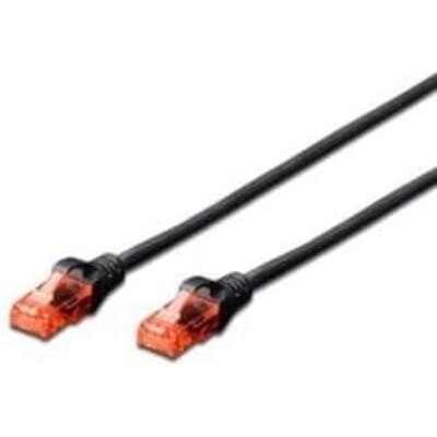 Ewent EW-6U-020BL patchkabel Cat6 U/UTP AWG 24/7, 2 x RJ45-stekker, 2 m, zwart Ewent EW-6U-020BL patchkabel Cat6 U/UTP AWG 24/7, 2 x RJ45-stekker, 2 m, zwart