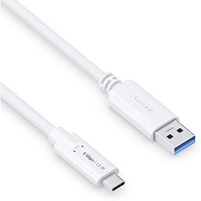 PureLink USB-C naar USB-A USB 3.1 Gen 1 kabel met 5 Gbps gegevensoverdracht, wit, 1,50 m PureLink USB-C naar USB-A USB 3.1 Gen 1 kabel met 5 Gbps gegevensoverdracht, wit, 1,50 m