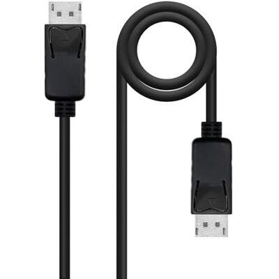 NANOCABLE DisplayPort 1.2 CCS kabel (met koperen gecoate stalen geleiders), mannelijk naar mannelijk, 4K @144Hz, 21,6Gbps, 3m, zwart NANOCABLE DisplayPort 1.2 CCS kabel (met koperen gecoate stalen geleiders), mannelijk naar mannelijk, 4K @144Hz, 21,6Gbps, 3m, zwart