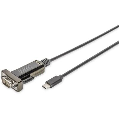 Digitus USB naar seriële adapter converter RS232 USB 2.0 type C naar DSUB 9M FTDI FT232RL chipset 1m aansluitkabel Digitus USB naar seriële adapter converter RS232 USB 2.0 type C naar DSUB 9M FTDI FT232RL chipset 1m aansluitkabel