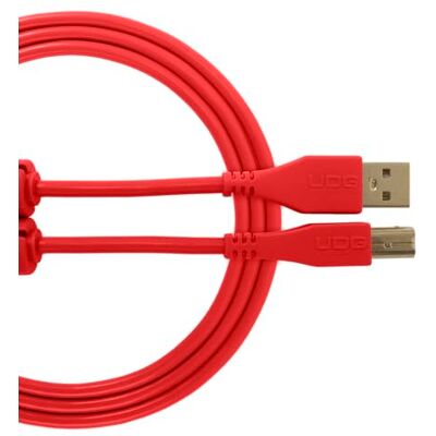 UDG U95001RD USB 2.0-kabel (A-B) geoptimaliseerde high-speed audio USB 2.0 A-stekker naar B-stekker rood 1 m compatibel met elk USB A-B-apparaat UDG U95001RD USB 2.0-kabel (A-B) geoptimaliseerde high-speed audio USB 2.0 A-stekker naar B-stekker rood 1 m compatibel met elk USB A-B-apparaat