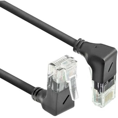ACT CAT6A netwerkkabel 90° haaks U/UTP LSZH, dunne LAN-kabel, 3,6 mm, flexibele ethernetkabel met RJ45-stekker, voor gebruik in datacenters, 2 m, onder naar boven DD7902 ACT CAT6A netwerkkabel 90° haaks U/UTP LSZH, dunne LAN-kabel, 3,6 mm, flexibele ethernetkabel met RJ45-stekker, voor gebruik in datacenters, 2 m, onder naar boven DD7902