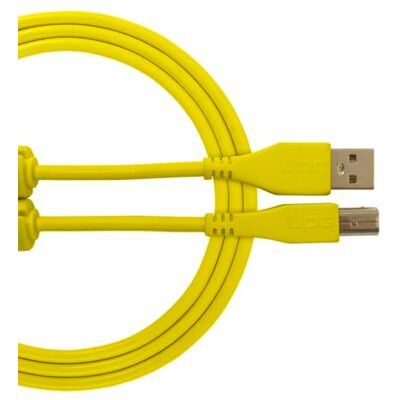 UDG U95002YL USB 2.0-kabel (A-B) geoptimaliseerde high-speed audio USB 2.0 A-stekker naar B-stekker, geel, 2 m UDG U95002YL USB 2.0-kabel (A-B) geoptimaliseerde high-speed audio USB 2.0 A-stekker naar B-stekker, geel, 2 m
