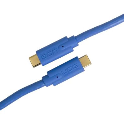 UDG Ultimate Audio USB 3.2 C-C-kabel, 1,5 m, recht blauw Sluit moderne USB-C-apparaten aan zonder signaalverlies; USB 3.2 C-C; verguld; inclusief kabelbinders UDG Ultimate Audio USB 3.2 C-C-kabel, 1,5 m, recht blauw Sluit moderne USB-C-apparaten aan zonder signaalverlies; USB 3.2 C-C; verguld; inclusief kabelbinders