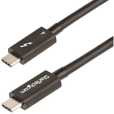 StarTech .com Thunderbolt 4-kabel, 1 m, 40 Gbit/s, 100 W Power Delivery, video 4K/8K, Thunderbolt-kabel, Intel gecertificeerd, compatibel met USB 4/TB3/USB 3.2/USB-C/DisplayPort (TBLT4MM1M) StarTech .com Thunderbolt 4-kabel, 1 m, 40 Gbit/s, 100 W Power Delivery, video 4K/8K, Thunderbolt-kabel, Intel gecertificeerd, compatibel met USB 4/TB3/USB 3.2/USB-C/DisplayPort (TBLT4MM1M)