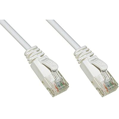 LINK LK6U010WS Netwerkkabel (Categorie 6, niet afgeschermd, UTP, HALOGENFREE MT 1 Slim, Wit LINK LK6U010WS Netwerkkabel (Categorie 6, niet afgeschermd, UTP, HALOGENFREE MT 1 Slim, Wit