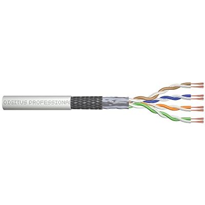 Digitus Cat-5e ruwe patchkabel niet gemonteerd 100 m SF-UTP netwerkkabel PVC AWG 26/7 1 Gbit/s 100 MHz PoE compatibel grijs Digitus Cat-5e ruwe patchkabel niet gemonteerd 100 m SF-UTP netwerkkabel PVC AWG 26/7 1 Gbit/s 100 MHz PoE compatibel grijs
