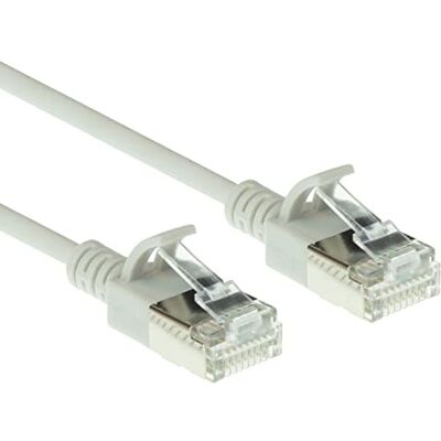 ACT Cat6a U/FTP LSZH LAN-netwerkkabel Slim 3,8 mm CAT 6a Flexibele kabel zonder snor met RJ45-stekker voor gebruik in rekencentra, 0,25 m, grijs DC7052 ACT Cat6a U/FTP LSZH LAN-netwerkkabel Slim 3,8 mm CAT 6a Flexibele kabel zonder snor met RJ45-stekker voor gebruik in rekencentra, 0,25 m, grijs DC7052