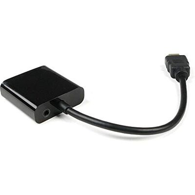 Techly 306493 HDMI™ naar VGA adapterkabel met audio zwart Techly 306493 HDMI™ naar VGA adapterkabel met audio zwart