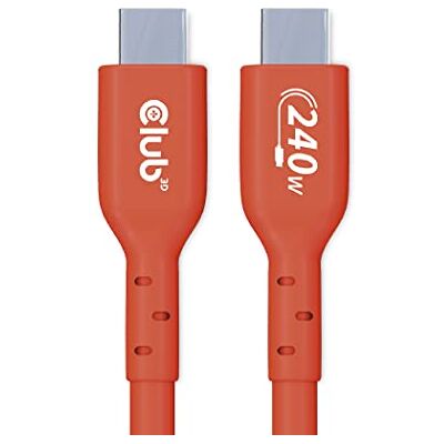 Club 3D CAC-1513 USB 2 Type-C bi-directionele USB-IF-kabel 480 Mb, PD 240 W (48 V/5 A) EPR St./St. 3 m Club 3D CAC-1513 USB 2 Type-C bi-directionele USB-IF-kabel 480 Mb, PD 240 W (48 V/5 A) EPR St./St. 3 m