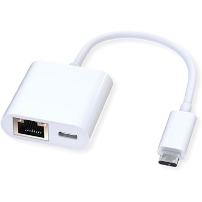 Roline Converter USB 3.2 Gen 2 Type C naar Gigabit Ethernet + 1 PD 100W Roline Converter USB 3.2 Gen 2 Type C naar Gigabit Ethernet + 1 PD 100W