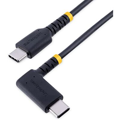 StarTech .com USB C oplaadkabel haaks 60W PD 3A robuuste USB-C snellaadkabel USB 2.0 Type-C robuuste aramidevezel USB-oplaadkabel (R2CCR-1M-USB-kabel) StarTech .com USB C oplaadkabel haaks 60W PD 3A robuuste USB-C snellaadkabel USB 2.0 Type-C robuuste aramidevezel USB-oplaadkabel (R2CCR-1M-USB-kabel)