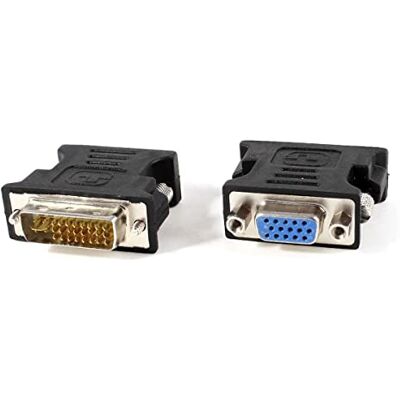 Lanberg AD 0012 BK DVI-I (24 + 5-pins) Dual Link mannelijk naar VGA 15-polige vrouwelijke adapter (zwart) Lanberg AD 0012 BK DVI-I (24 + 5-pins) Dual Link mannelijk naar VGA 15-polige vrouwelijke adapter (zwart)