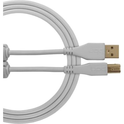 UDG U95002WH USB 2.0-kabel (A-B) geoptimaliseerde high-speed audio USB 2.0 A-stekker naar B-stekker, wit, 2 m UDG U95002WH USB 2.0-kabel (A-B) geoptimaliseerde high-speed audio USB 2.0 A-stekker naar B-stekker, wit, 2 m