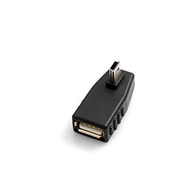 SYSTEM-S USB A op mini USB-stekker 90° schuin SYSTEM-S USB A op mini USB-stekker 90° schuin
