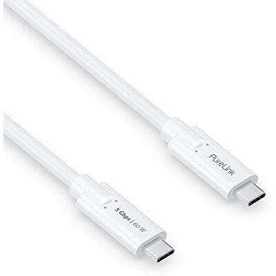 PureLink USB-C naar USB-C-kabel, USB 3.1 Gen 1 met 5 Gbit/s gegevensoverdracht, wit, 1,50 m PureLink USB-C naar USB-C-kabel, USB 3.1 Gen 1 met 5 Gbit/s gegevensoverdracht, wit, 1,50 m