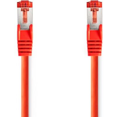 NEDIS Cat 6 kabel RJ45-stekker RJ45-stekker S/FTP 2 m rond LSZH rood etiket NEDIS Cat 6 kabel RJ45-stekker RJ45-stekker S/FTP 2 m rond LSZH rood etiket