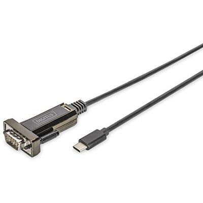 Digitus USB naar seriële adapter converter RS232 USB 2.0 type C naar DSUB 9M FTDI FT232RL chipset 1m aansluitkabel Digitus USB naar seriële adapter converter RS232 USB 2.0 type C naar DSUB 9M FTDI FT232RL chipset 1m aansluitkabel