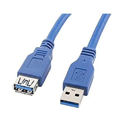 Lanberg CA-US3E-10CC-0018-B USB-kabel, 1,8 m, USB A, blauw Lanberg CA-US3E-10CC-0018-B USB-kabel, 1,8 m, USB A, blauw