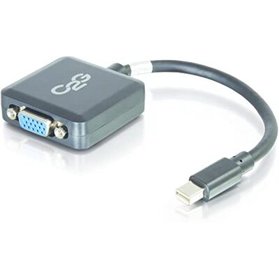 C2G Mini DisplayPort-stekker op VGA-aansluiting, zwart, HD Mini DP op VGA-adapter, compatibel met Apple MacBook, Mac Mini, Mac Pro, Microsoft Surface Pro, Dell XPS en meer C2G Mini DisplayPort-stekker op VGA-aansluiting, zwart, HD Mini DP op VGA-adapter, compatibel met Apple MacBook, Mac Mini, Mac Pro, Microsoft Surface Pro, Dell XPS en meer