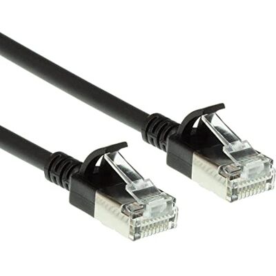 ACT Cat6a U/FTP LSZH netwerkkabel dunne LAN-kabel 3,8 mm flexibele haakloze CAT 6a kabel met RJ45-stekker voor gebruik in datacenters 10 m zwart DC7910 ACT Cat6a U/FTP LSZH netwerkkabel dunne LAN-kabel 3,8 mm flexibele haakloze CAT 6a kabel met RJ45-stekker voor gebruik in datacenters 10 m zwart DC7910