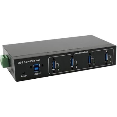 EXSYS EX-11224HMVS 4 ports USB 3.2 Gen 1 HUB Din-Rail Kit VIA VL811+ Chipset EXSYS EX-11224HMVS 4 ports USB 3.2 Gen 1 HUB Din-Rail Kit VIA VL811+ Chipset