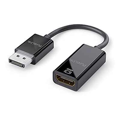 PureLink DisplayPort naar HDMI-adapter, 4K Ultra HD 60Hz, bandbreedte 18 GB/s, vergulde aansluitingen, 0,15 m, zwart PureLink DisplayPort naar HDMI-adapter, 4K Ultra HD 60Hz, bandbreedte 18 GB/s, vergulde aansluitingen, 0,15 m, zwart