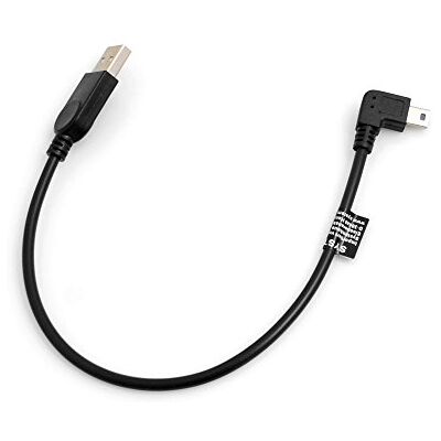 SYSTEM-S Mini USB-kabel 90° linkshoekige hoek mannelijke datakabel oplaadkabel ca. 27 cm SYSTEM-S Mini USB-kabel 90° linkshoekige hoek mannelijke datakabel oplaadkabel ca. 27 cm