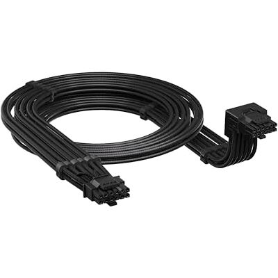 Corsair 90° 12V-2x6 voedingskabel GPU voor NVIDIA GeForce RTX grafische kaarten, eenvoudige verbinding, ultra-flexibel, thermische bescherming stijl B Corsair 90° 12V-2x6 voedingskabel GPU voor NVIDIA GeForce RTX grafische kaarten, eenvoudige verbinding, ultra-flexibel, thermische bescherming stijl B