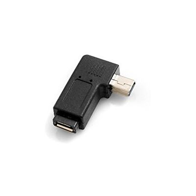 SYSTEM-S Micro-USB-aansluiting naar mini-USB-stekker, 90 graden naar rechts gehoekt SYSTEM-S Micro-USB-aansluiting naar mini-USB-stekker, 90 graden naar rechts gehoekt