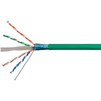 Monoprice Câble Ethernet Cat6A en vrac – Cordon réseau Internet – Solide, 550 MHz, FTP, CMR, fil de cuivre nu pur, 10 G, 23 AWG, sans logo, 304,8 m, vert Monoprice Câble Ethernet Cat6A en vrac – Cordon réseau Internet – Solide, 550 MHz, FTP, CMR, fil de cuivre nu pur, 10 G, 23 AWG, sans logo, 304,8 m, vert