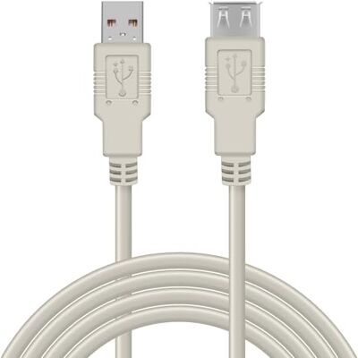 Waytex 11330 verlengkabel USB 2.0 A stekker naar A bus 3 m beige Waytex 11330 verlengkabel USB 2.0 A stekker naar A bus 3 m beige