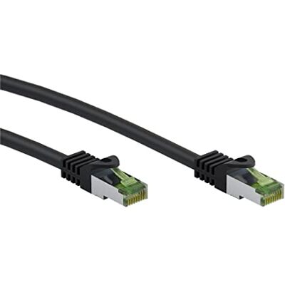 goobay 61095 CAT 8.1 netwerkkabel / LAN-kabel 40 Gbits high-speed patchkabel met S/FTP PiMF afscherming / zwart / 3 m goobay 61095 CAT 8.1 netwerkkabel / LAN-kabel 40 Gbits high-speed patchkabel met S/FTP PiMF afscherming / zwart / 3 m