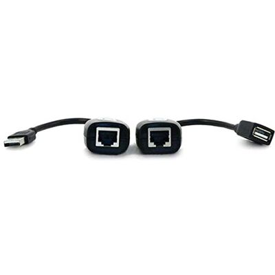 Monoprice USB-verlengkabel via Cat5e of Cat6-aansluiting, tot 45,7 m Monoprice USB-verlengkabel via Cat5e of Cat6-aansluiting, tot 45,7 m