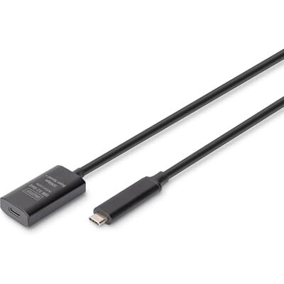 Digitus USB 3.2 Gen2 10G actieve verlengkabel, USB-C naar USB-C, 5 m Digitus USB 3.2 Gen2 10G actieve verlengkabel, USB-C naar USB-C, 5 m